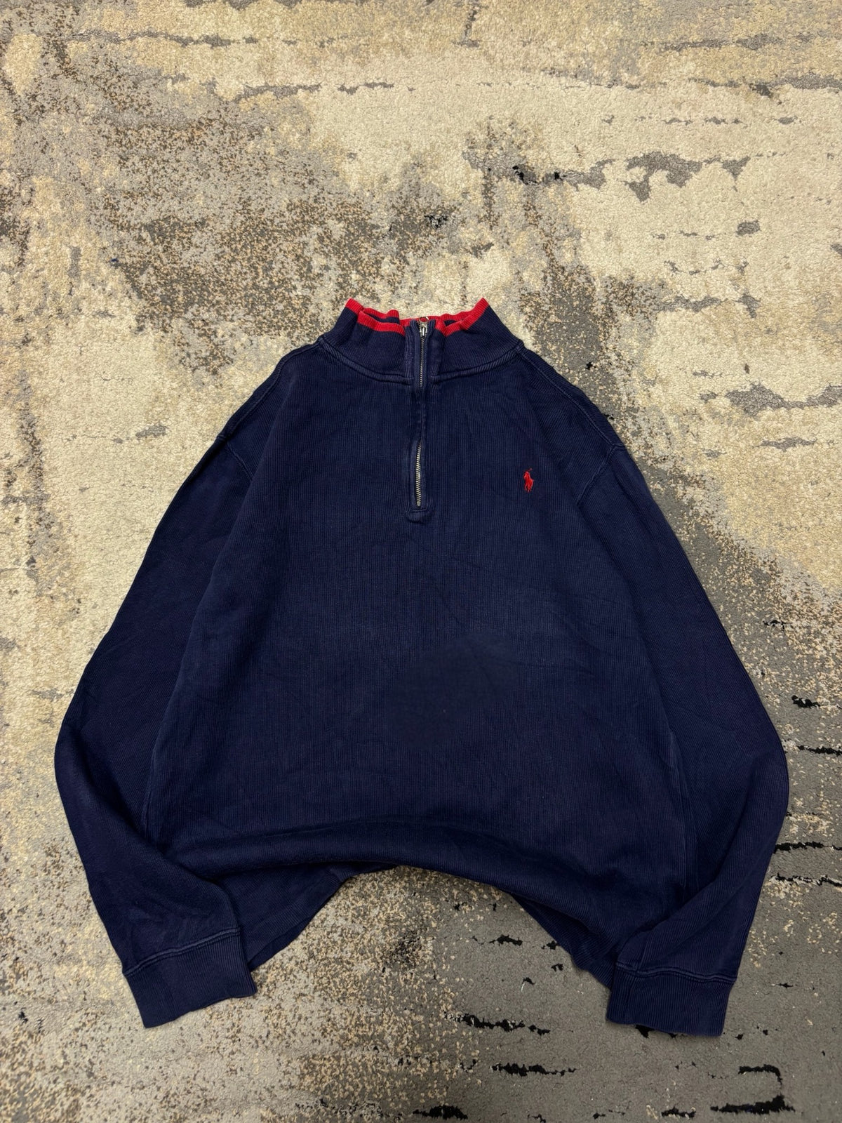 RALPH Ralph Lauren Bluza Ralph Lauren haft Logo zipp, damskie w bardzo dobrym stanie rozmiar XS, widok z przodu