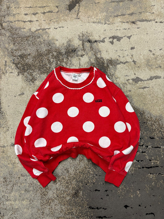 Vans x Disney Bluza Vans crevneck, damskie w bardzo dobrym stanie rozmiar S, widok z przodu