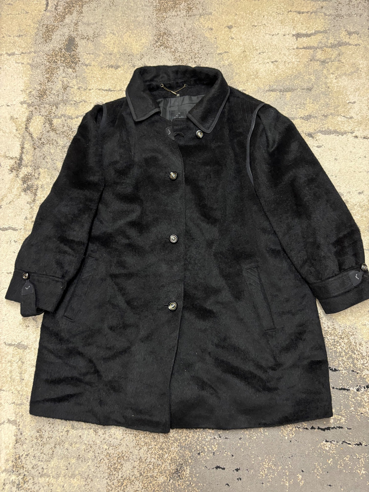 Japan Style Płaszcz vintage długi, damskie w bardzo dobrym stanie rozmiar XXL, widok z przodu