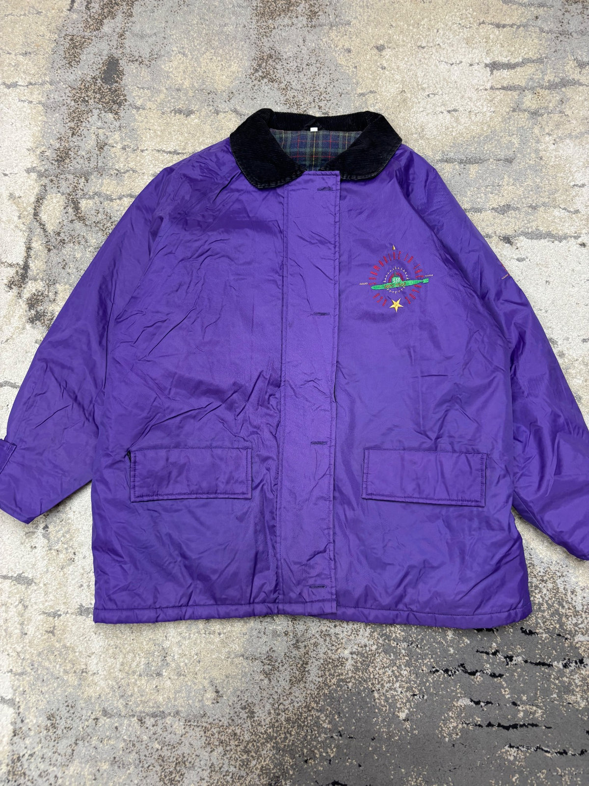 Japan Style Kurtka vintage retro y2k, damskie w bardzo dobrym stanie rozmiar XL, widok z przodu