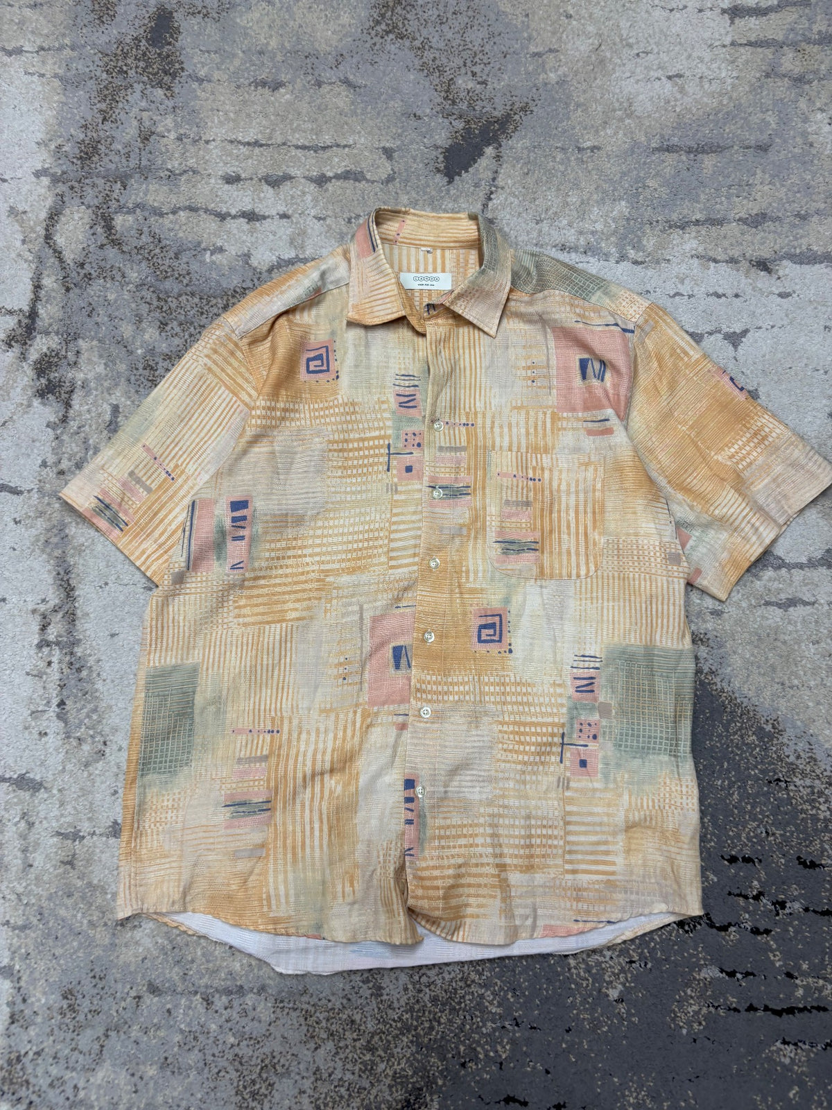 Japan Style Koszula Vintage retro y2k, męskie w bardzo dobrym stanie rozmiar M, widok z przodu