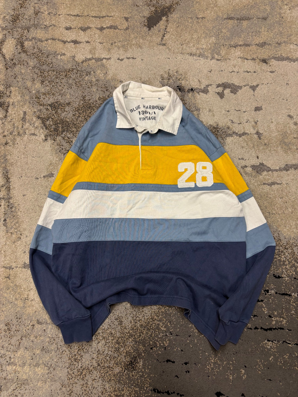 Japan Style Bluzka Polo vintage retro y2k, męskie w bardzo dobrym stanie rozmiar M, widok z przodu