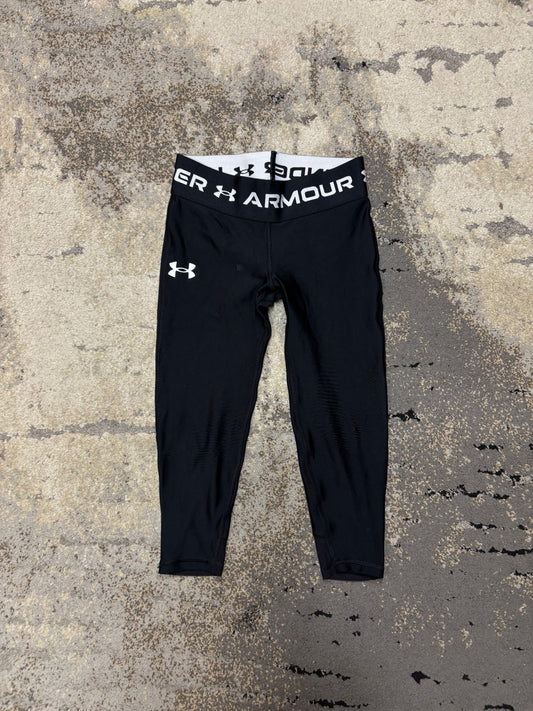 Legginsy Under Armour, dziecięce w bardzo dobrym stanie rozmiar 110 cm / 5 lat, widok z przodu