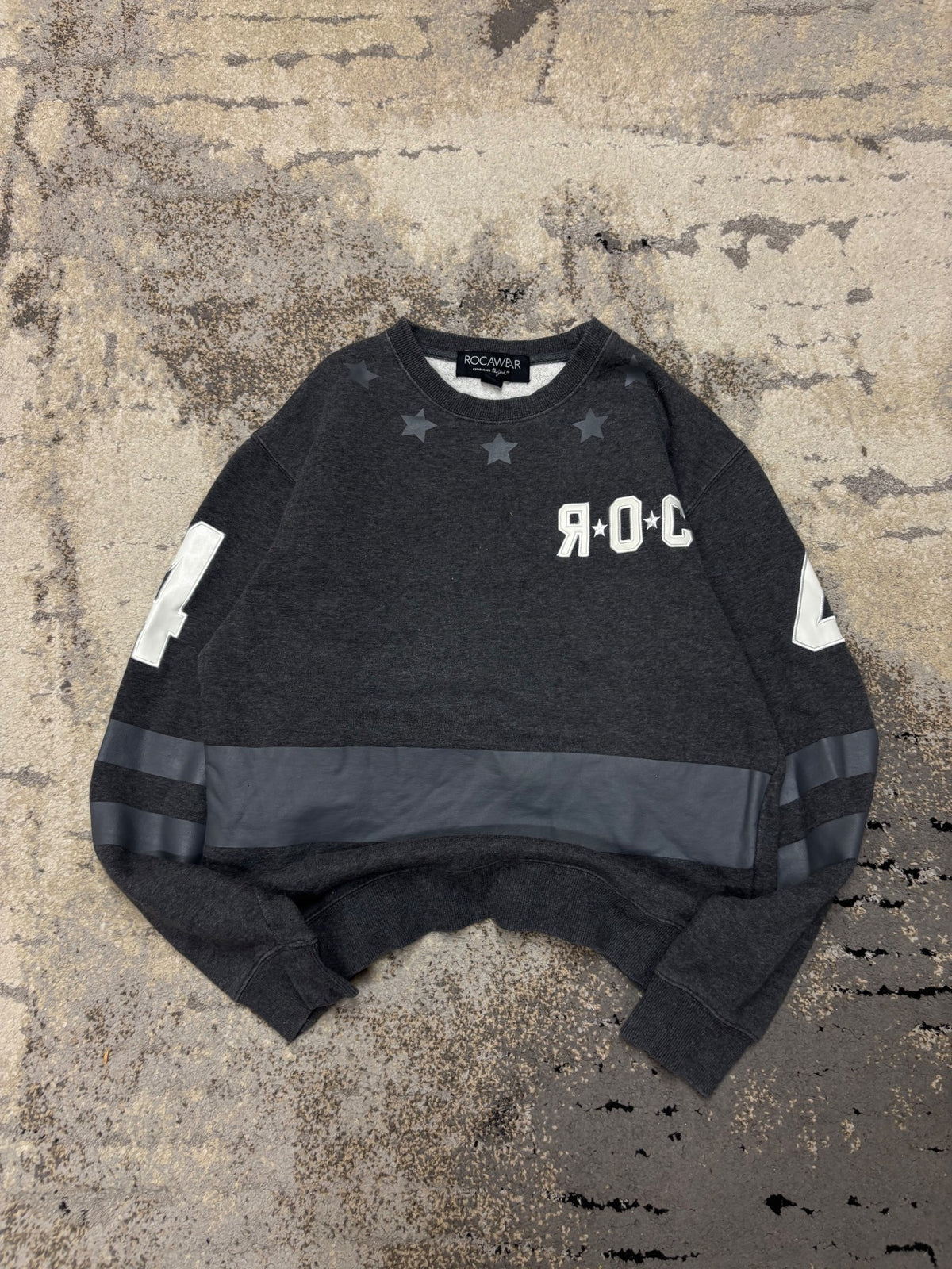 Bluza Japan style retro y2k crewneck, męskie w bardzo dobrym stanie rozmiar L, widok z przodu