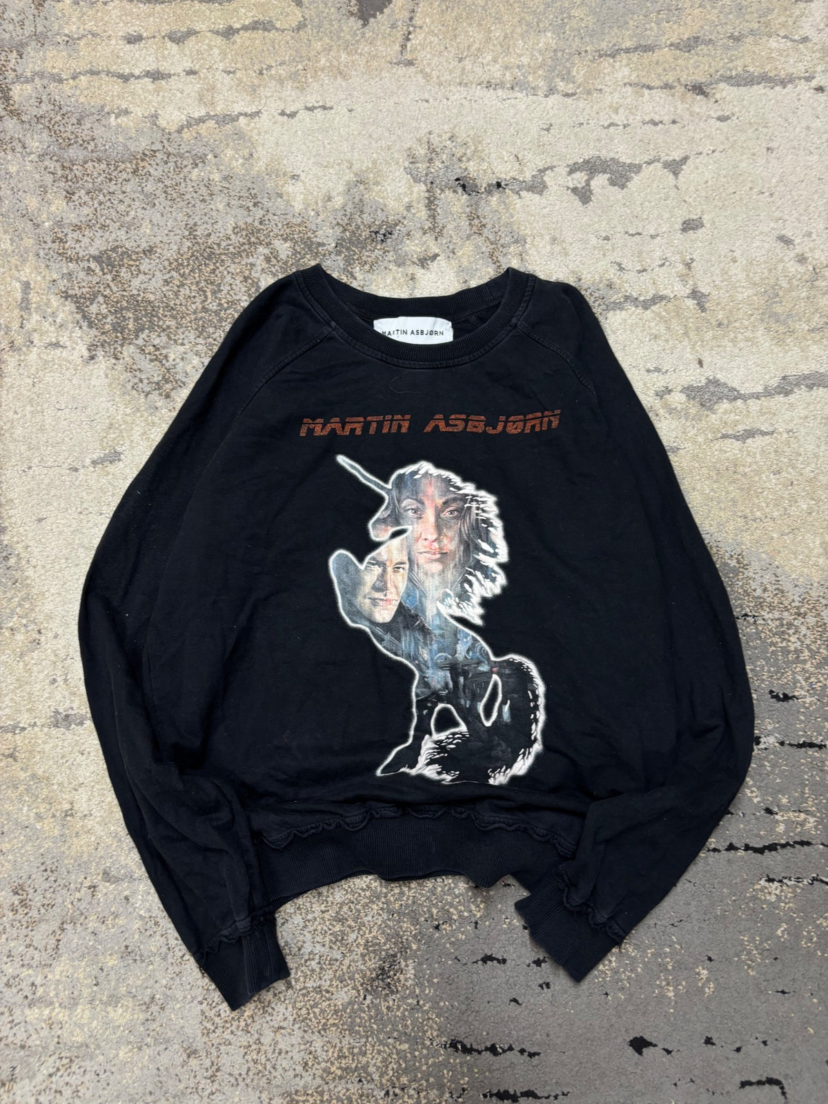Bluza Japan style retro y2k crewneck, męskie w bardzo dobrym stanie rozmiar S, widok z przodu