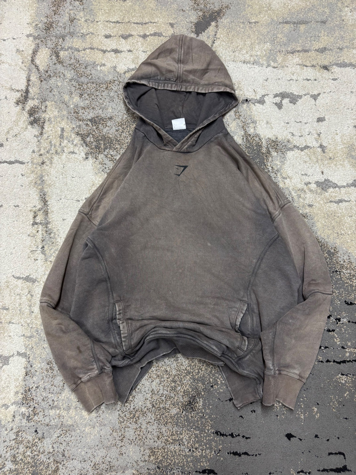 Bluza GymShark hoodie, męskie w bardzo dobrym stanie rozmiar L, widok z góry