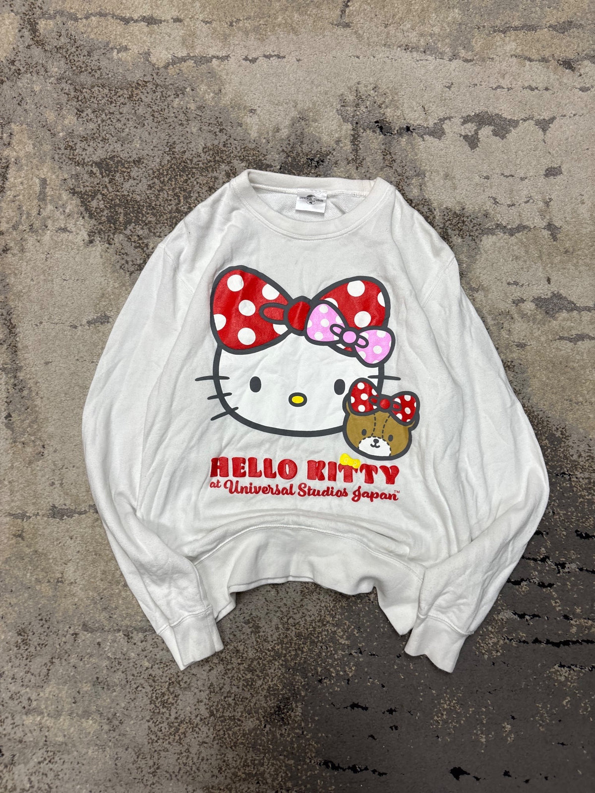 Bluza Japan style retro y2k crewneck, damskie w bardzo dobrym stanie rozmiar S, widok z przodu