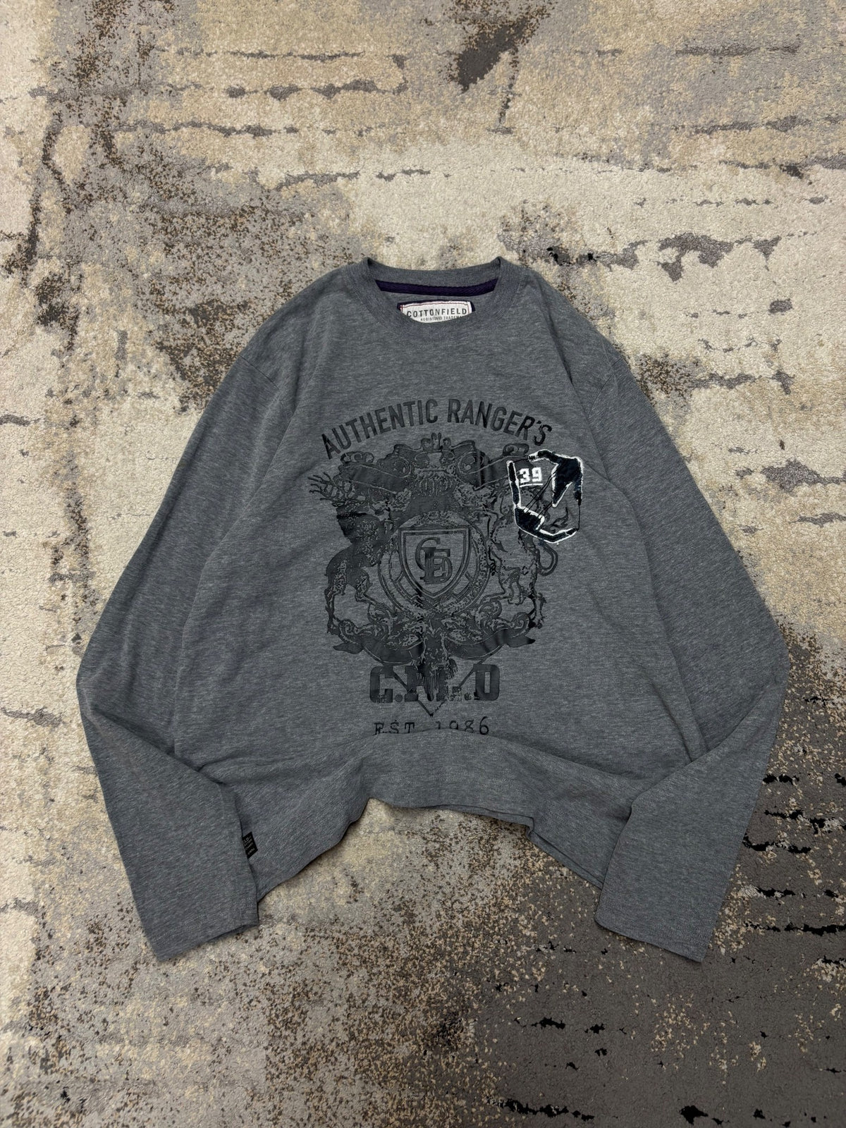 Bluza vintage retro y2k japan style, męskie w bardzo dobrym stanie rozmiar L, widok z przodu