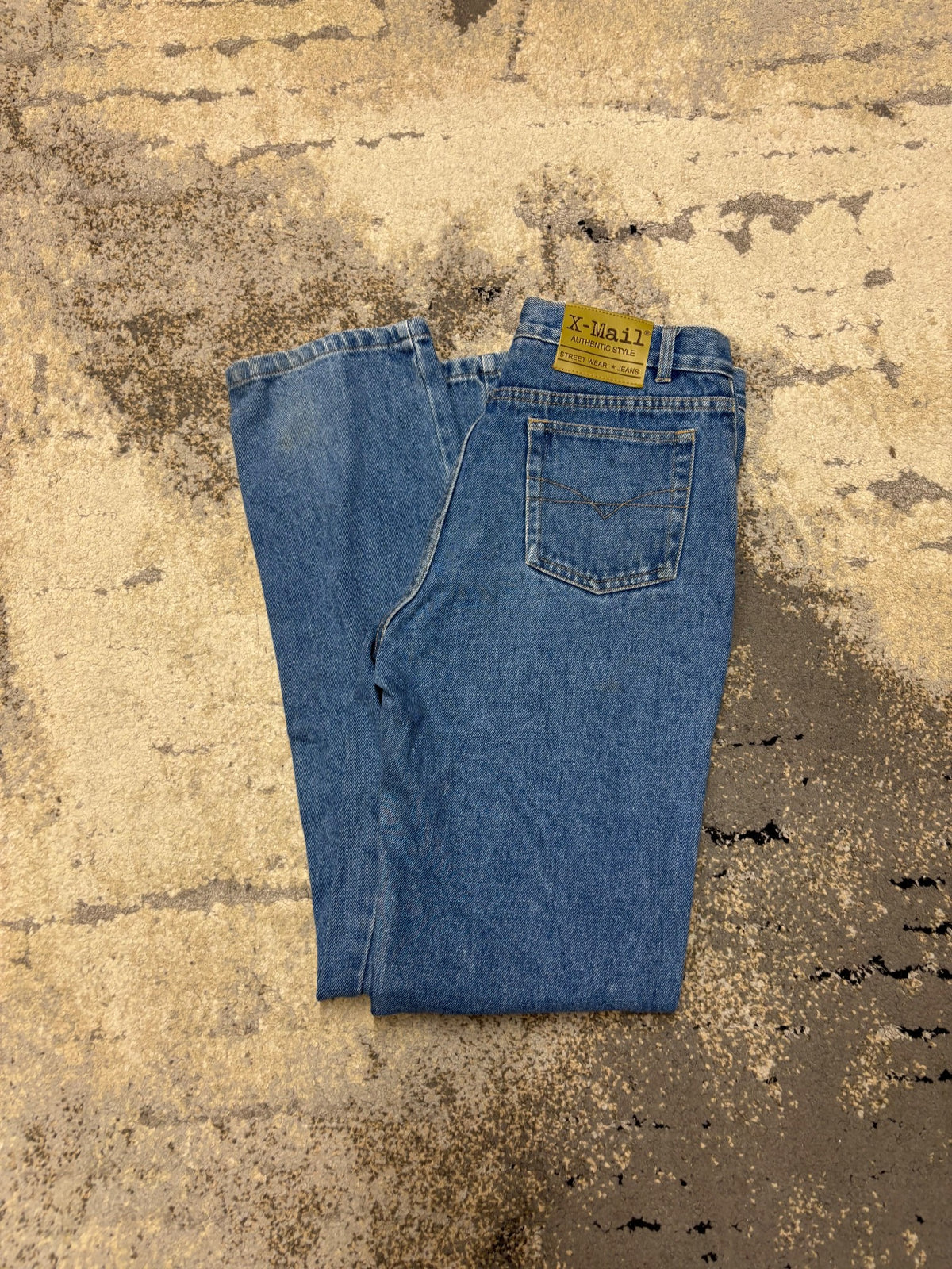 Japan Style Jeansy vintage retro y2k, dziecięce w bardzo dobrym stanie rozmiar 176 cm / 16 lat, detal