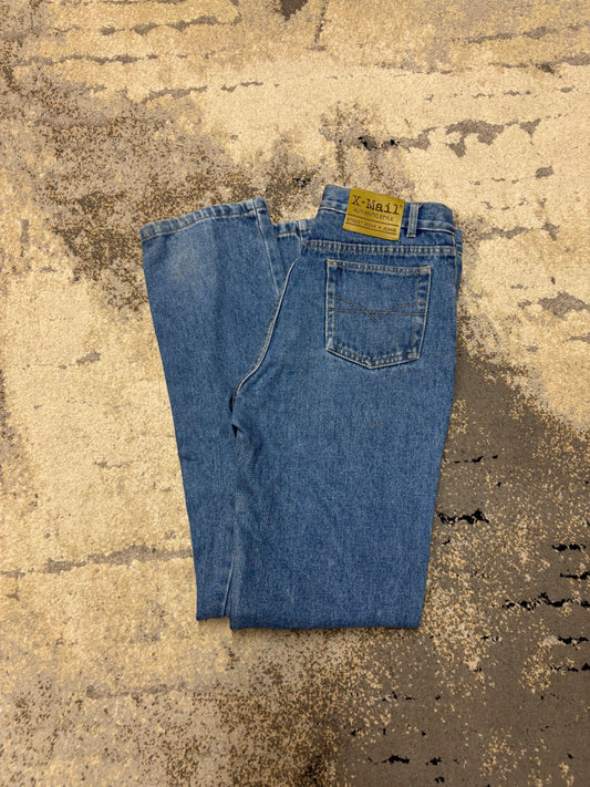 Japan Style Jeansy vintage retro y2k, dziecięce w bardzo dobrym stanie rozmiar 176 cm / 16 lat, detal