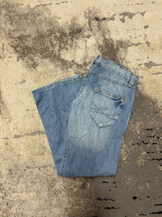 Japan Style Jeansy vintage retro y2k, męskie w bardzo dobrym stanie rozmiar L, detal