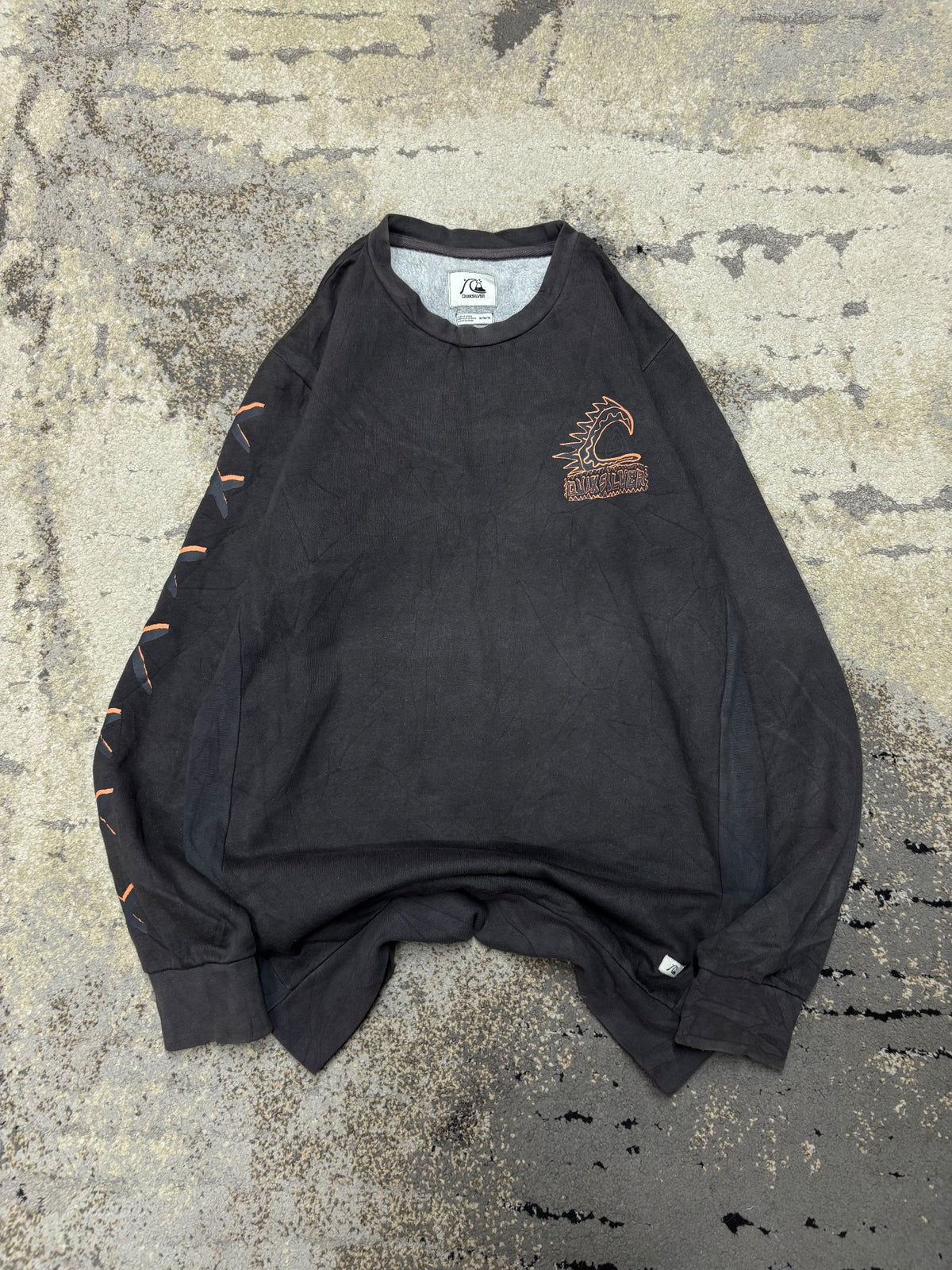 Bluza Quiksilver crewneck, męskie w bardzo dobrym stanie rozmiar M, detal