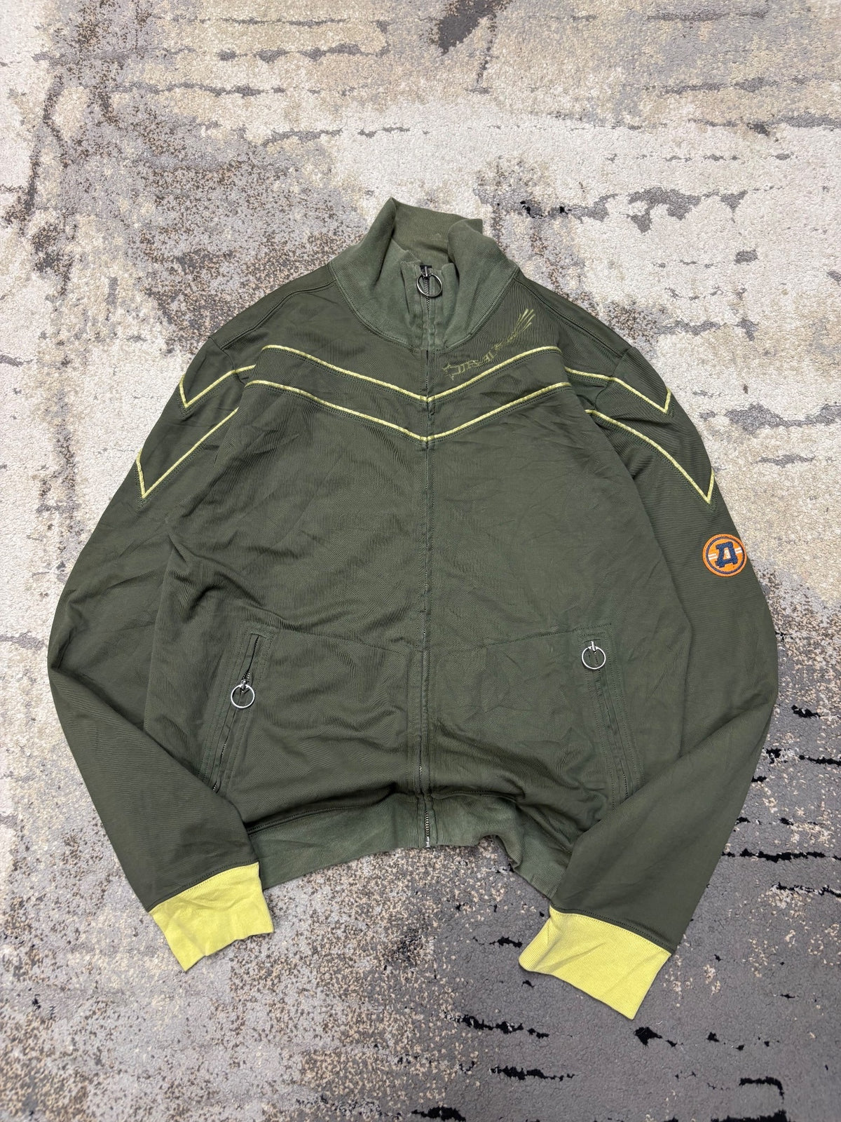 Bluza Diesel zipp Vintage retro y2k, męskie w bardzo dobrym stanie rozmiar XXL, widok z przodu