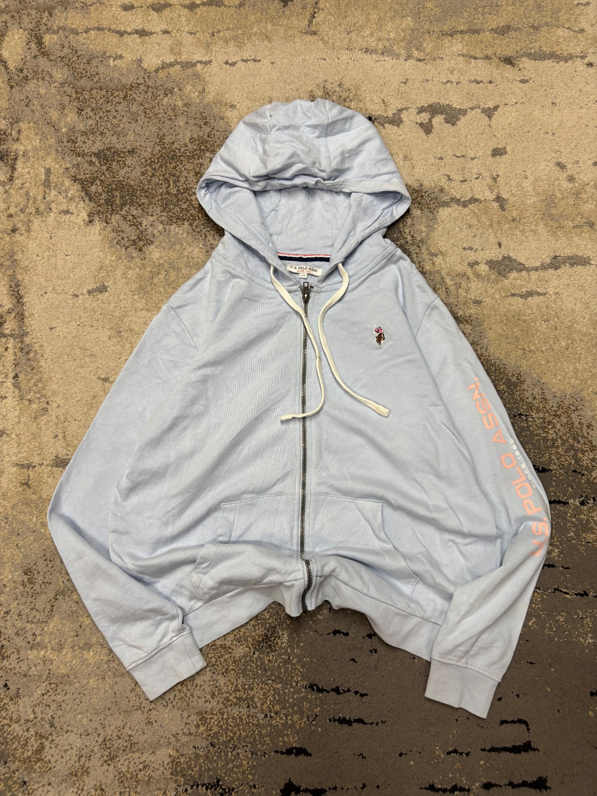 U.S. Polo Assn. Bluza U.S. Polo Assn zipp, damskie w bardzo dobrym stanie rozmiar L, widok z przodu