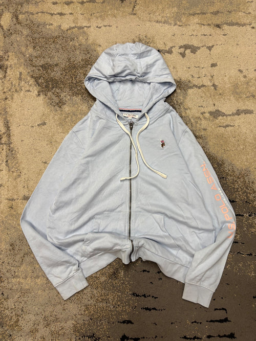 U.S. Polo Assn. Bluza U.S. Polo Assn zipp, damskie w bardzo dobrym stanie rozmiar L, widok z przodu