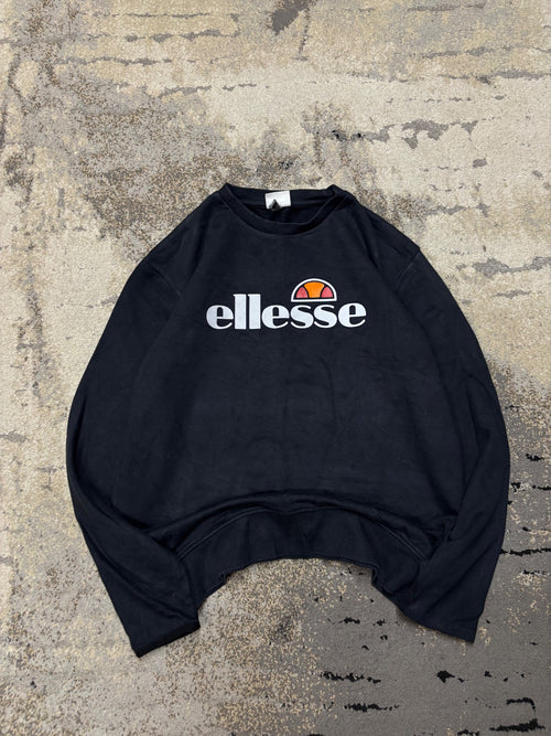 Bluza Ellesse crewneck, damskie w bardzo dobrym stanie rozmiar M, detal