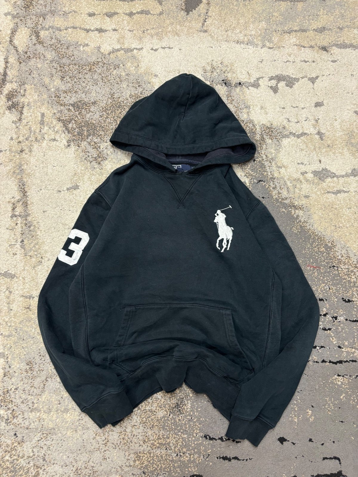 RALPH Ralph Lauren Bluza Ralph Lauren haft Logo hoodie, męskie w bardzo dobrym stanie rozmiar M, widok z przodu
