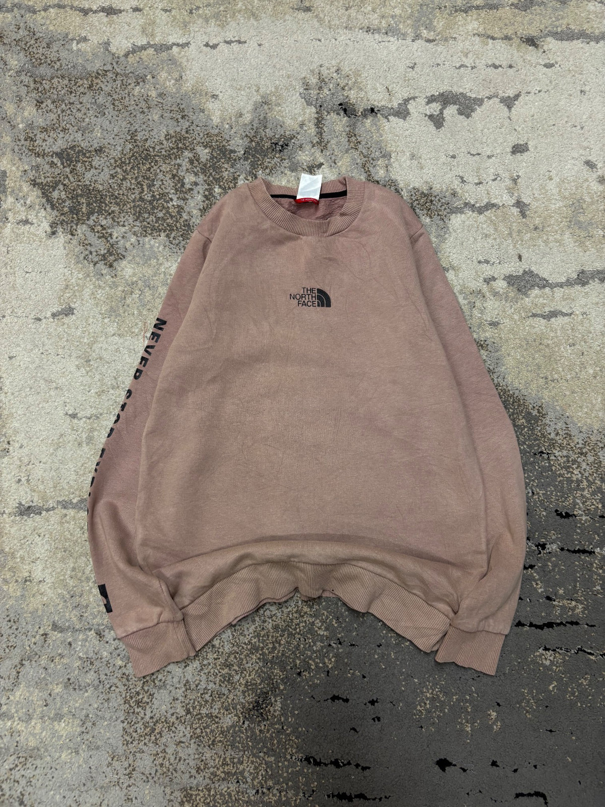 Bluza The North Face crewneck, damskie w bardzo dobrym stanie rozmiar XS, widok z przodu