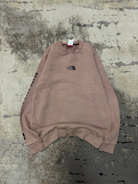 Bluza The North Face crewneck, damskie w bardzo dobrym stanie rozmiar XS, widok z przodu