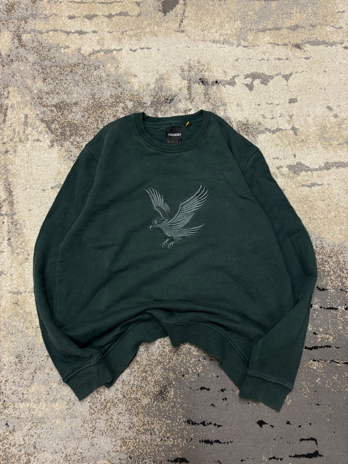 Bluza Lyle & Scott crewneck, damskie w bardzo dobrym stanie rozmiar XL, detal