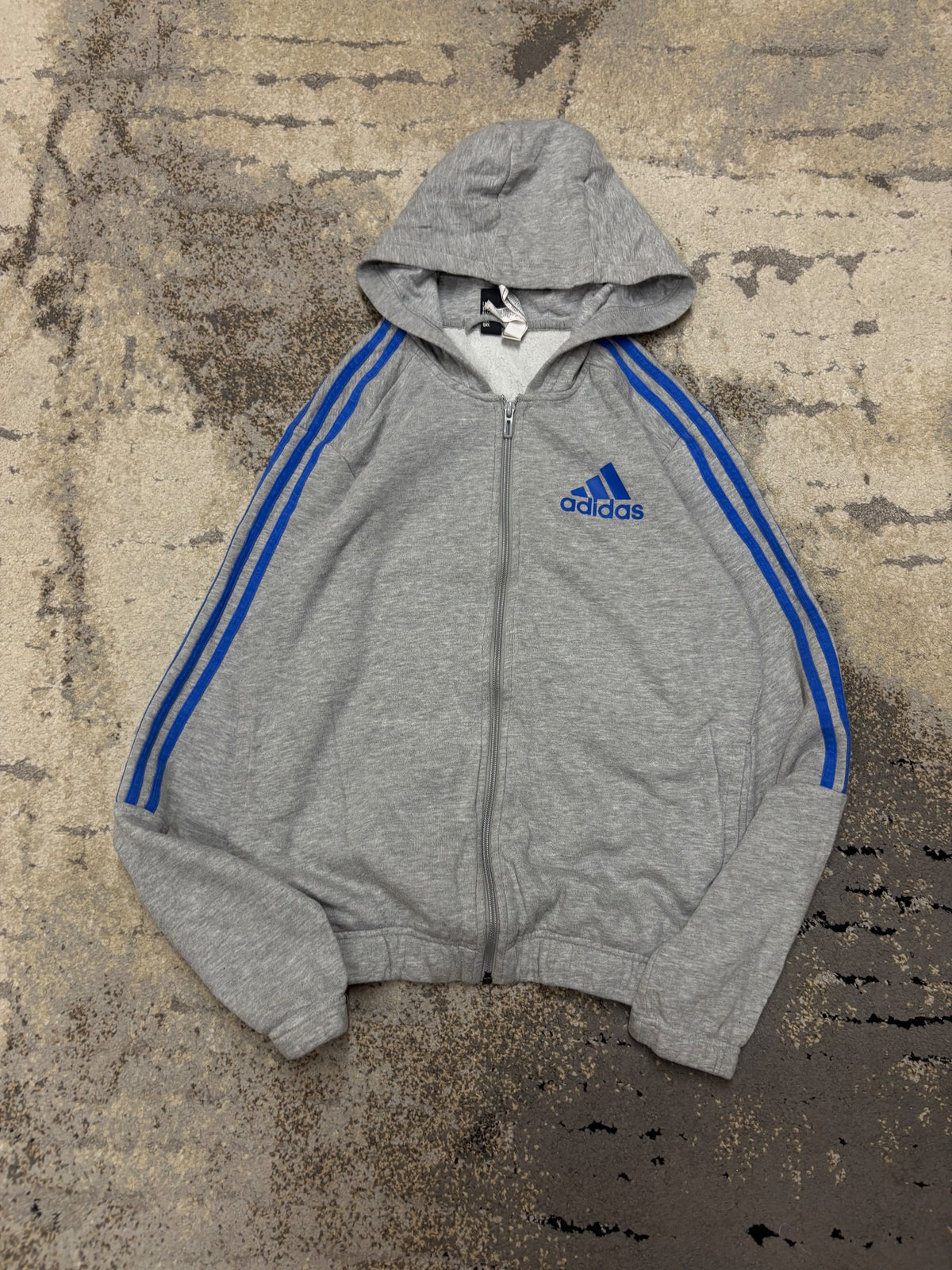 Bluza Adidas zipp, dziecięce w bardzo dobrym stanie rozmiar 164 cm / 14 lat, widok z przodu