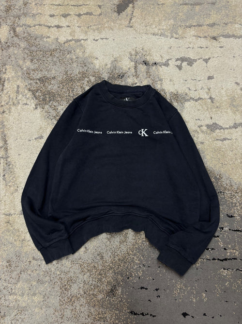 Bluza Calvin Klein crewneck, damskie w bardzo dobrym stanie rozmiar XL, widok z przodu