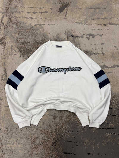 Bluza Champion crewneck retro y2k, damskie w bardzo dobrym stanie rozmiar L, widok z przodu