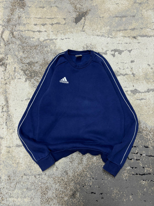 Bluza Adidas crewneck, męskie w bardzo dobrym stanie rozmiar S, widok z przodu