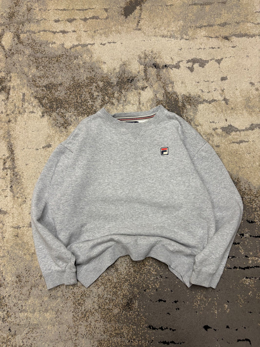 Bluza Fila crewneck, damskie w bardzo dobrym stanie rozmiar S, widok z przodu