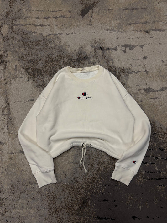 Bluza Champion crewneck, damskie w bardzo dobrym stanie rozmiar S, widok z przodu