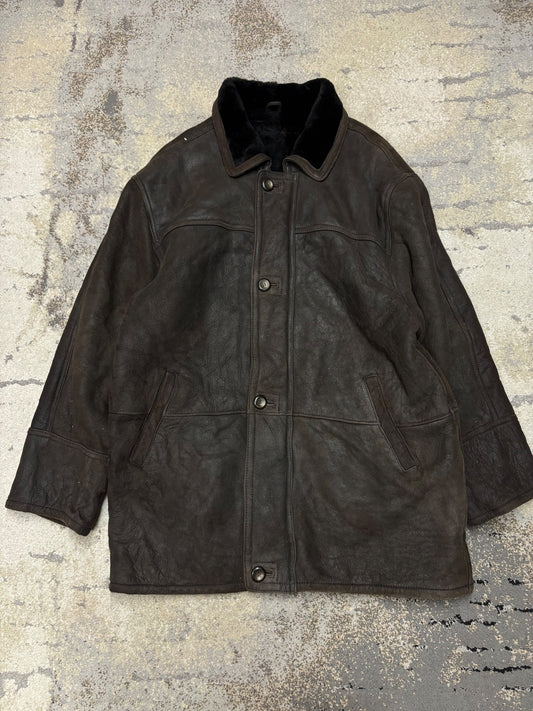 Vintage Denim Płaszcz vintage długi, damskie w bardzo dobrym stanie rozmiar M, widok z przodu