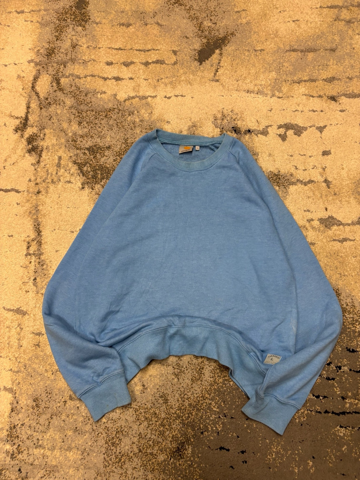Bluza Carhartt crewneck, męskie w bardzo dobrym stanie rozmiar L, widok z przodu