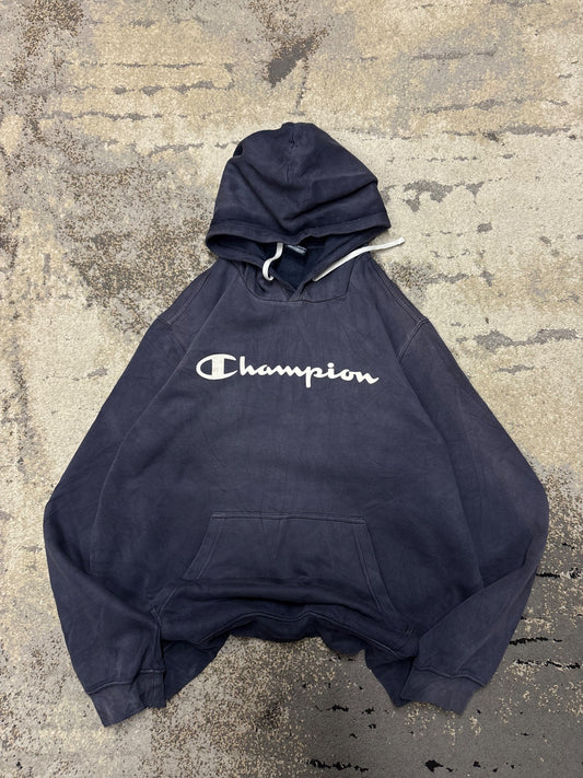 Bluza Champion hoodie, damskie w dobrym stanie rozmiar XL, widok z przodu