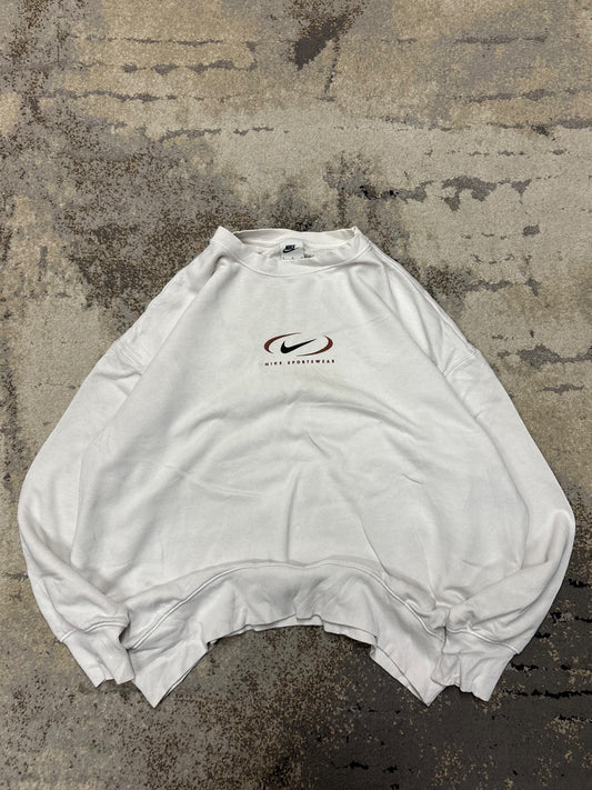 Bluza Nike crewneck, damskie w bardzo dobrym stanie rozmiar M, detal