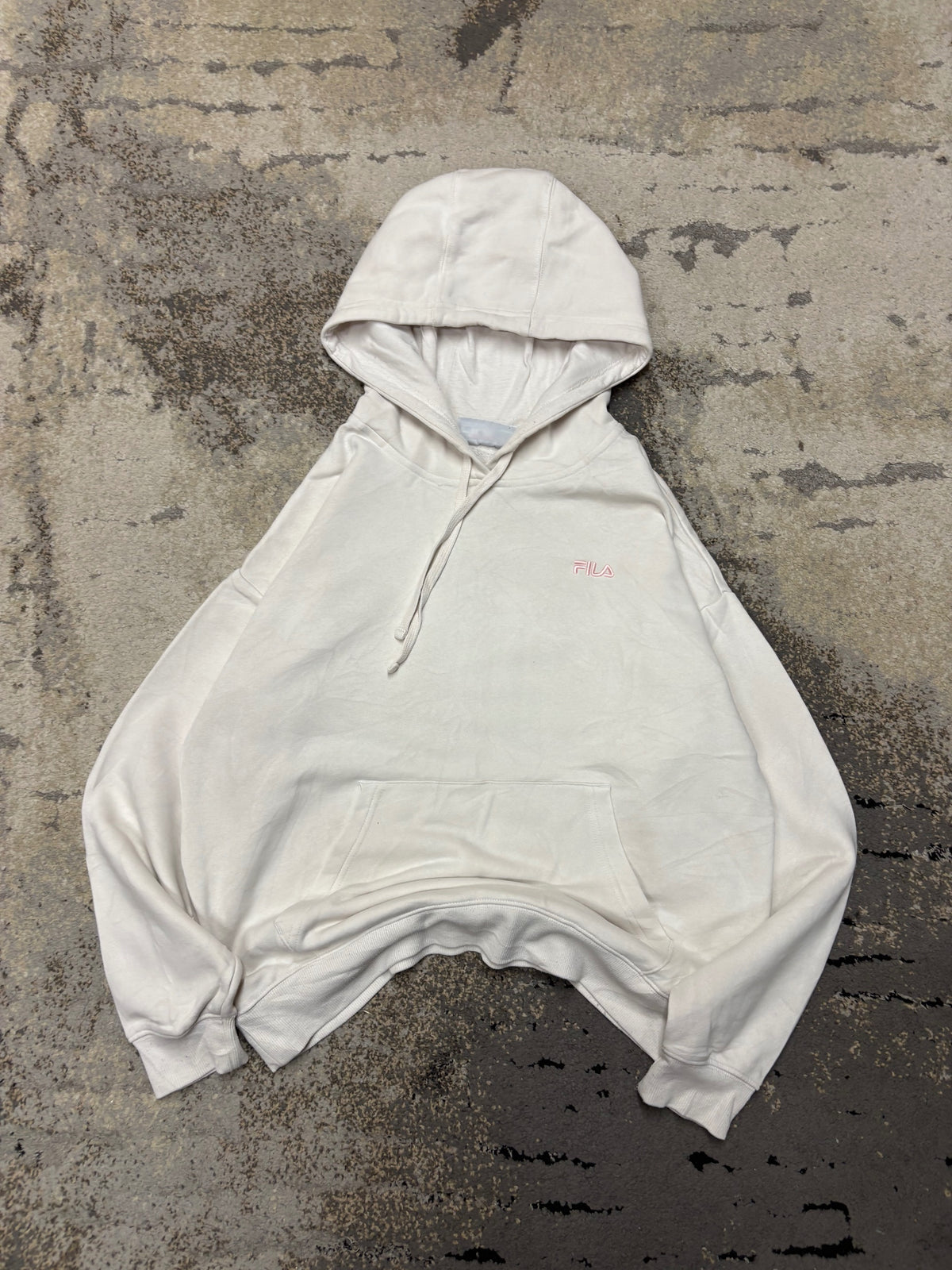 Bluza Fila hoodie, damskie w bardzo dobrym stanie rozmiar L, widok z przodu