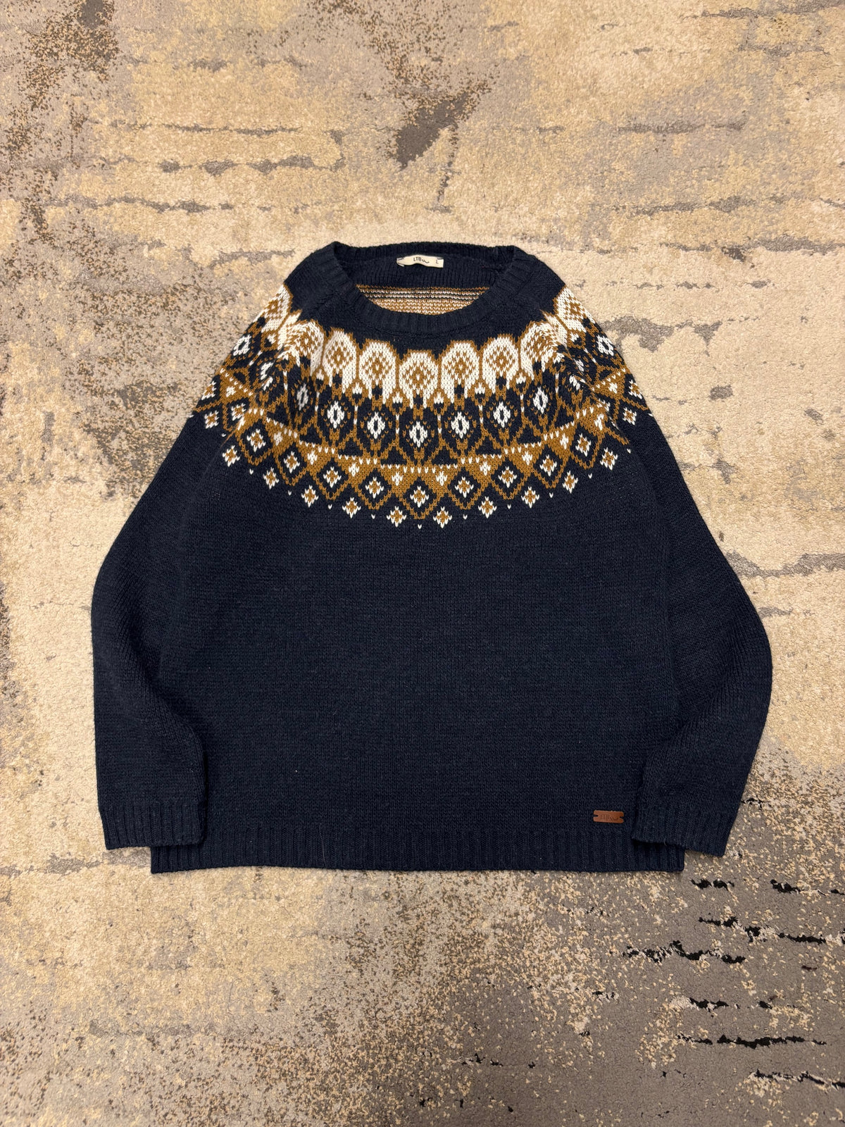 Japan Style Sweterek vintage retro y2k, damskie w bardzo dobrym stanie rozmiar L, widok z przodu