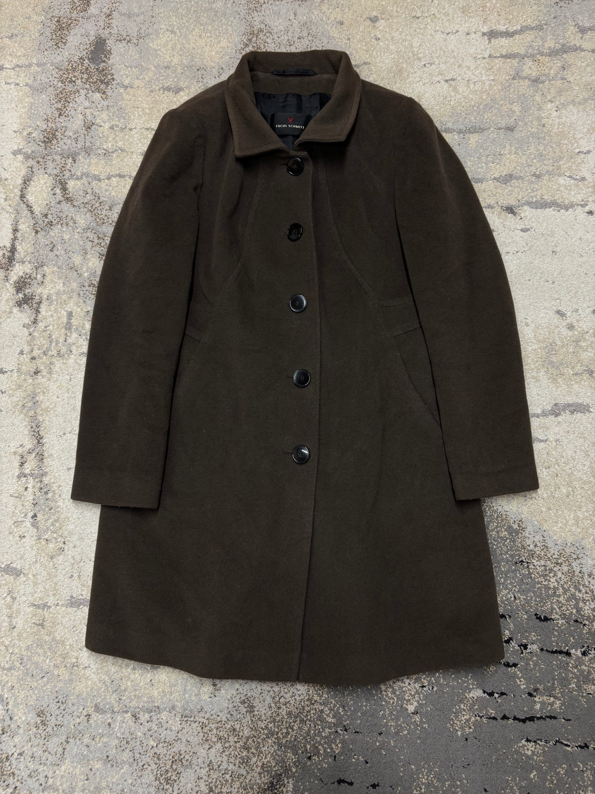 Japan Style Płaszcz vintage Kaszmir, damskie w bardzo dobrym stanie rozmiar XL, widok z przodu