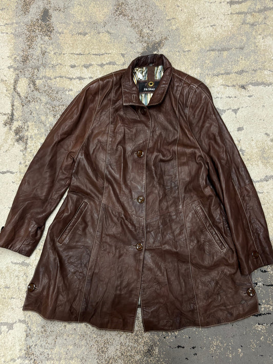 Japan Style Płaszcz vintage długi, damskie w bardzo dobrym stanie rozmiar L, detal