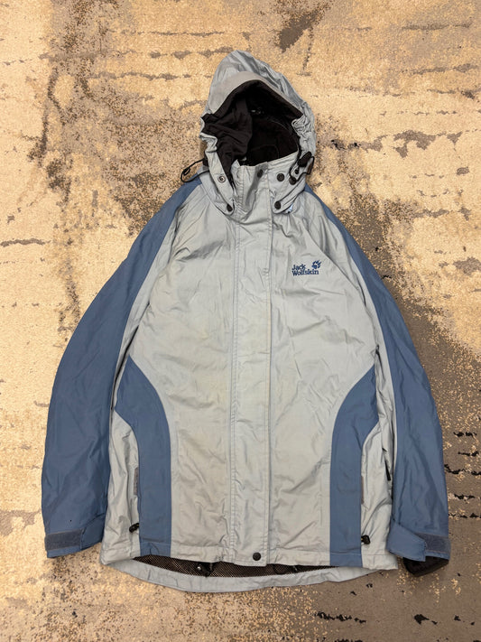 Kurtka Jack Wolfskin wiatrówka outdoor, damskie w bardzo dobrym stanie rozmiar XS, widok z przodu