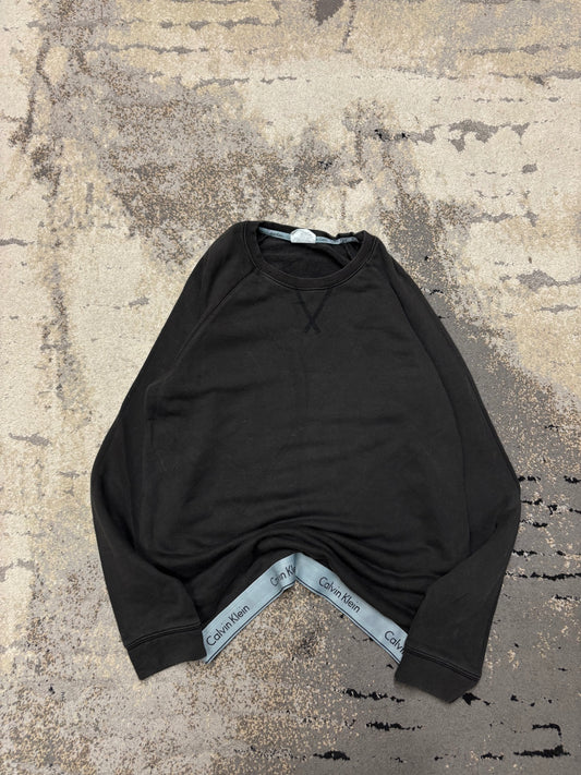 Bluza Calvin Klein crewneck, damskie w bardzo dobrym stanie rozmiar S, widok z góry