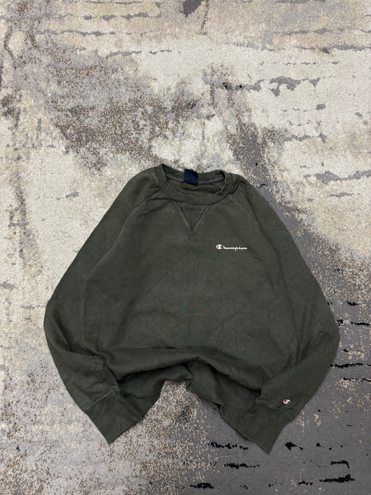 Bluza Champion crewneck, damskie w bardzo dobrym stanie rozmiar M, detal