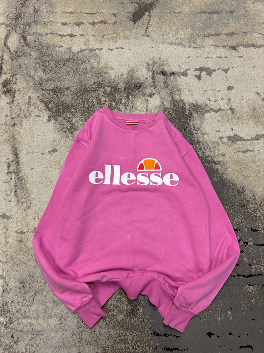 Bluza Ellesse crewneck, damskie w bardzo dobrym stanie rozmiar S, widok z przodu