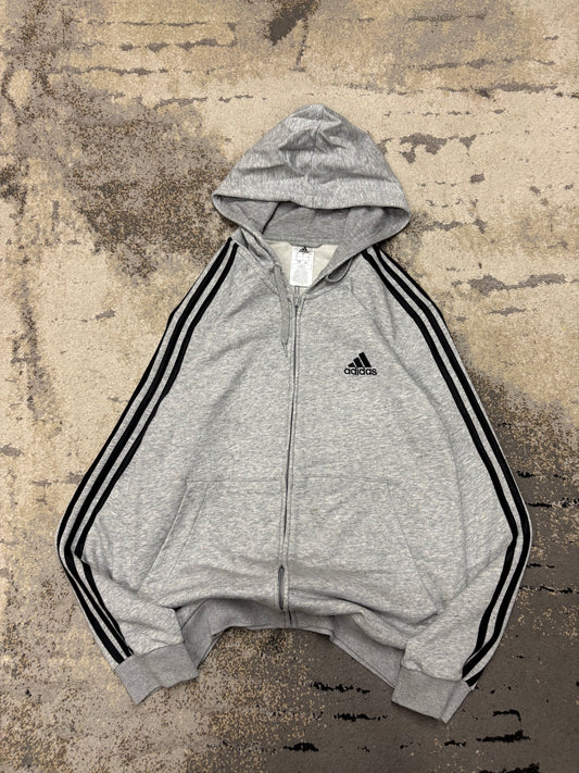 Bluza Adidas zipp, męskie w bardzo dobrym stanie rozmiar L, widok z przodu
