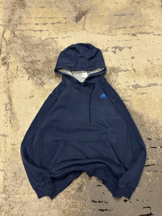 Bluza Adidas hoodie, męskie w bardzo dobrym stanie rozmiar L, widok z przodu