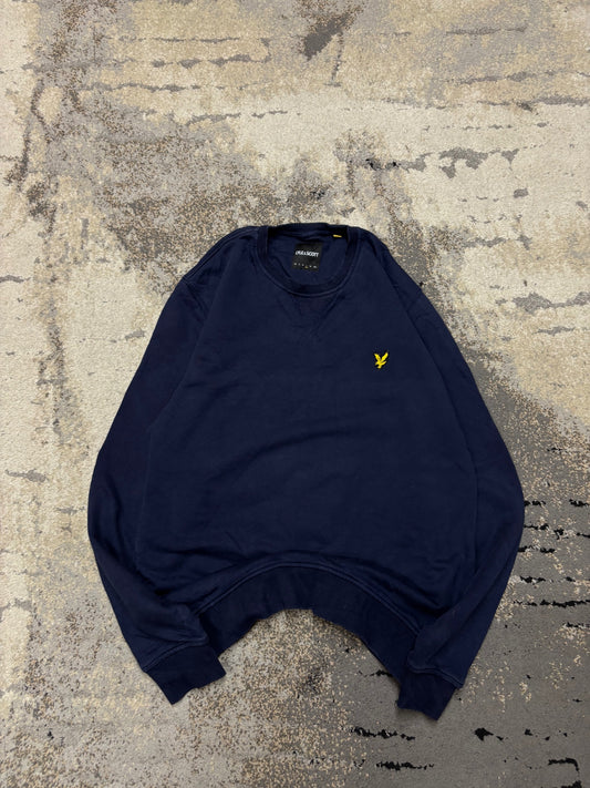 Bluza Lyle & Scott crewneck, męskie w bardzo dobrym stanie rozmiar L, widok z przodu