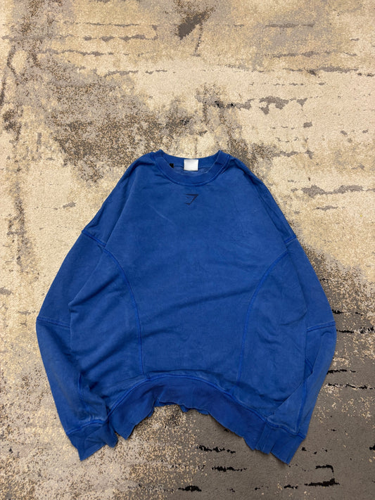 Bluza GymShark crewneck, damskie w bardzo dobrym stanie rozmiar S, detal