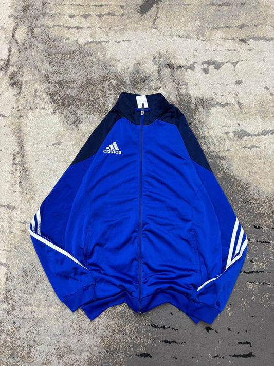 Bluza Adidas zipp, męskie w bardzo dobrym stanie rozmiar M, widok z przodu
