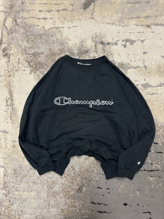 Bluza Champion crewneck, męskie w bardzo dobrym stanie rozmiar L, widok z przodu