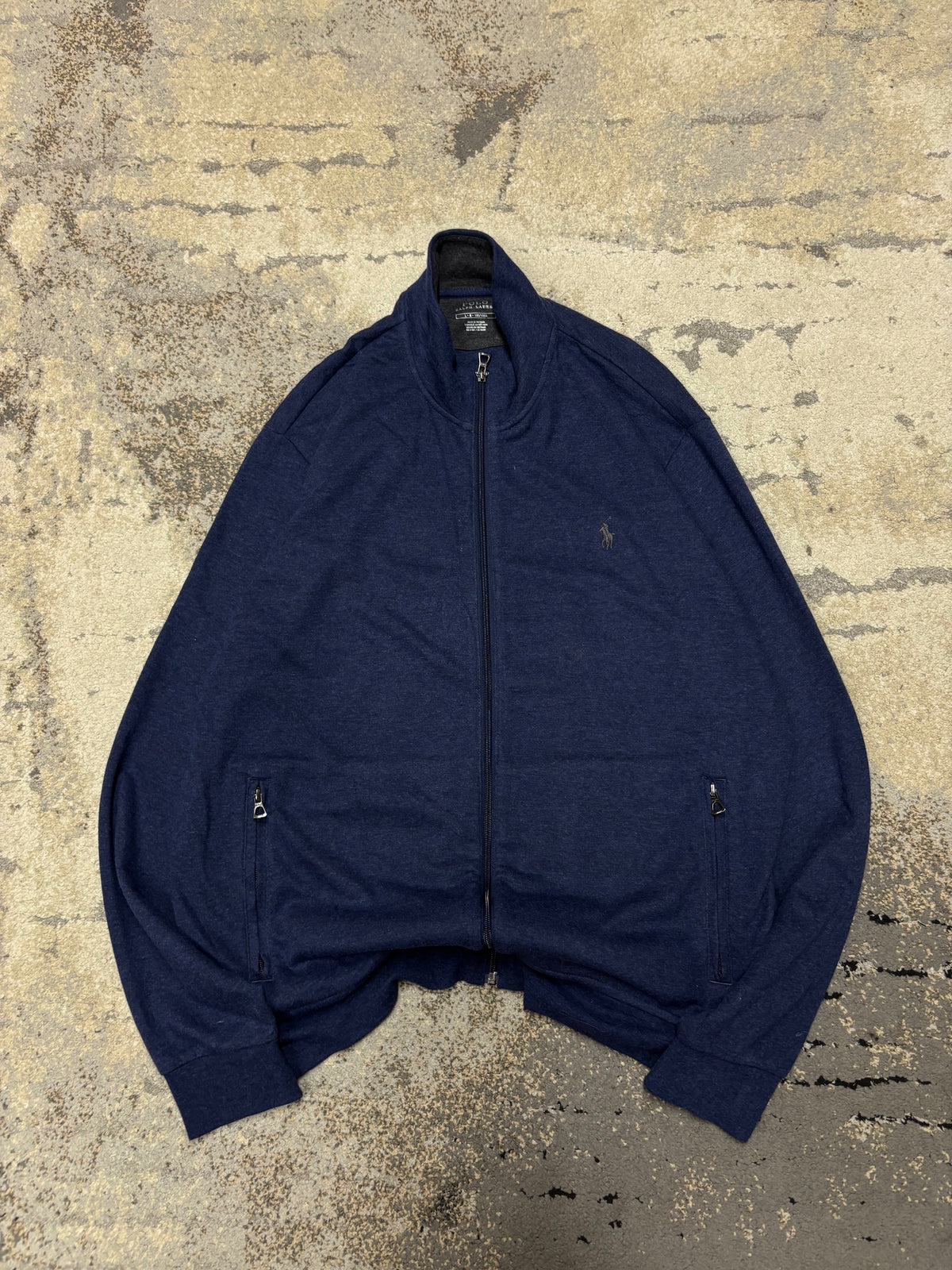 RALPH Ralph Lauren Bluza Ralph Lauren haft Logo zipp, męskie w bardzo dobrym stanie rozmiar L, widok z przodu