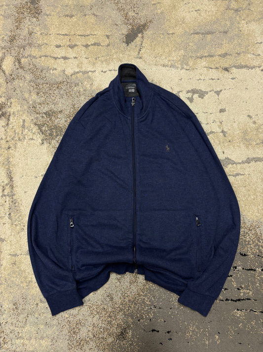 RALPH Ralph Lauren Bluza Ralph Lauren haft Logo zipp, męskie w bardzo dobrym stanie rozmiar L, widok z przodu